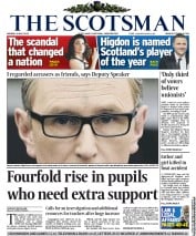 The Scotsman (UK) Newspaper Front Page for 6 May 2013