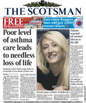 The Scotsman (UK) Newspaper Front Page for 6 May 2014