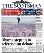 The Scotsman Newspaper Front Page (UK) for 6 June 2014