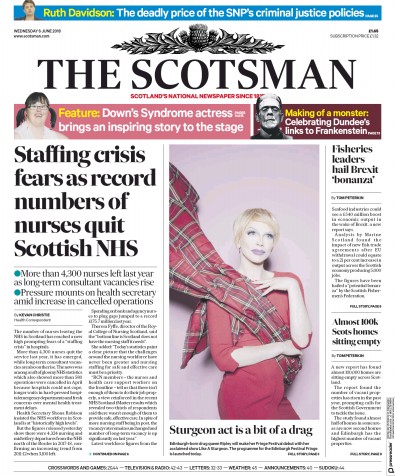 The Scotsman Newspaper Front Page (UK) for 6 June 2018