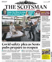 The Scotsman (UK) Newspaper Front Page for 6 July 2020