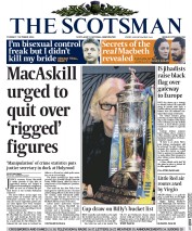 The Scotsman (UK) Newspaper Front Page for 7 October 2014