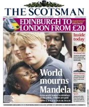 The Scotsman (UK) Newspaper Front Page for 7 December 2013