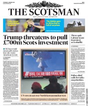 The Scotsman (UK) Newspaper Front Page for 7 January 2016