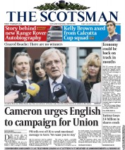 The Scotsman (UK) Newspaper Front Page for 7 February 2014
