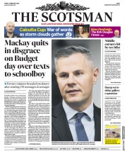 The Scotsman (UK) Newspaper Front Page for 7 February 2020