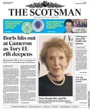The Scotsman (UK) Newspaper Front Page for 7 March 2016