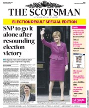 The Scotsman (UK) Newspaper Front Page for 7 May 2016