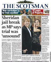 The Scotsman (UK) Newspaper Front Page for 7 July 2011