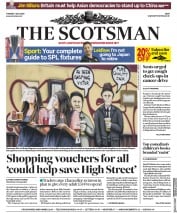 The Scotsman (UK) Newspaper Front Page for 7 July 2020