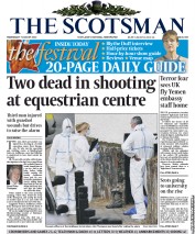 The Scotsman (UK) Newspaper Front Page for 7 August 2013