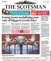 The Scotsman (UK) Newspaper Front Page for 7 August 2020