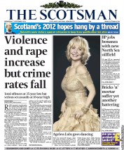 The Scotsman (UK) Newspaper Front Page for 7 September 2011