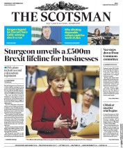 The Scotsman (UK) Newspaper Front Page for 7 September 2016
