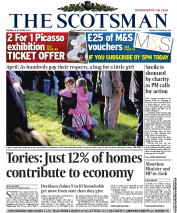 The Scotsman Newspaper Front Page (UK) for 8 October 2012