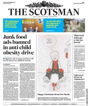 The Scotsman (UK) Newspaper Front Page for 8 December 2016