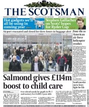 The Scotsman (UK) Newspaper Front Page for 8 January 2014