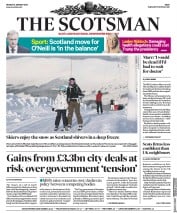 The Scotsman (UK) Newspaper Front Page for 8 January 2018