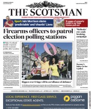 The Scotsman (UK) Newspaper Front Page for 8 June 2017