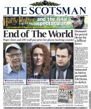 The Scotsman (UK) Newspaper Front Page for 8 July 2011