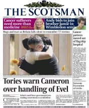 The Scotsman Newspaper Front Page (UK) for 8 July 2015