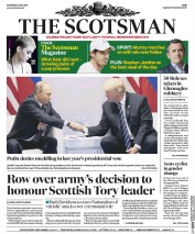 The Scotsman (UK) Newspaper Front Page for 8 July 2017
