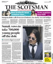 The Scotsman (UK) Newspaper Front Page for 8 July 2020