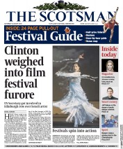The Scotsman Newspaper Front Page (UK) for 8 August 2015