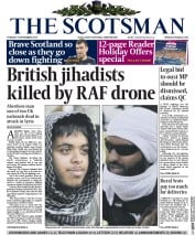 The Scotsman (UK) Newspaper Front Page for 8 September 2015