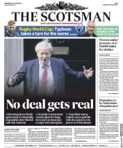 The Scotsman (UK) Newspaper Front Page for 9 October 2019