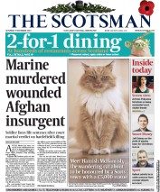 The Scotsman (UK) Newspaper Front Page for 9 November 2013
