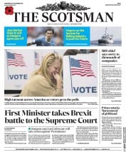 The Scotsman (UK) Newspaper Front Page for 9 November 2016