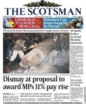 The Scotsman (UK) Newspaper Front Page for 9 December 2013