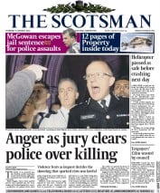 The Scotsman (UK) Newspaper Front Page for 9 January 2014
