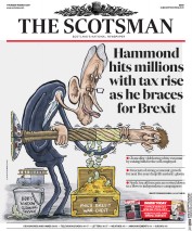 The Scotsman (UK) Newspaper Front Page for 9 March 2017