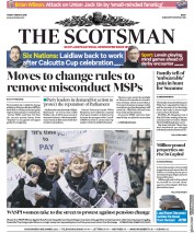 The Scotsman (UK) Newspaper Front Page for 9 March 2018