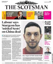 The Scotsman (UK) Newspaper Front Page for 9 April 2016
