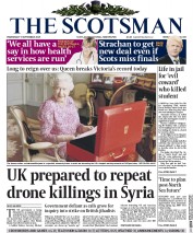 The Scotsman (UK) Newspaper Front Page for 9 September 2015