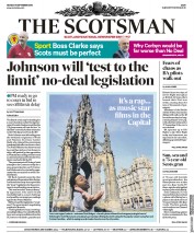 The Scotsman (UK) Newspaper Front Page for 9 September 2019