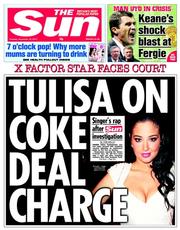 The Sun (UK) Newspaper Front Page for 10 December 2013