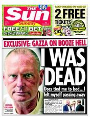 The Sun (UK) Newspaper Front Page for 10 March 2013