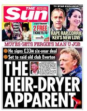 The Sun (UK) Newspaper Front Page for 10 May 2013