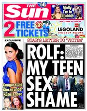 The Sun (UK) Newspaper Front Page for 10 May 2014