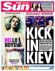 The Sun (UK) Newspaper Front Page for 10 September 2013