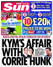 The Sun (UK) Newspaper Front Page for 12 October 2013