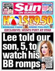 The Sun (UK) Newspaper Front Page for 12 January 2014