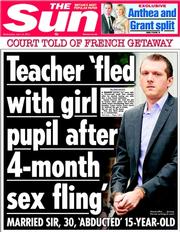 The Sun (UK) Newspaper Front Page for 12 June 2013