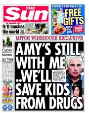 The Sun (UK) Newspaper Front Page for 12 September 2011