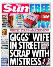 The Sun (UK) Newspaper Front Page for 13 October 2011