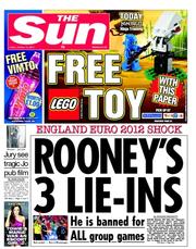 The Sun (UK) Newspaper Front Page for 14 October 2011